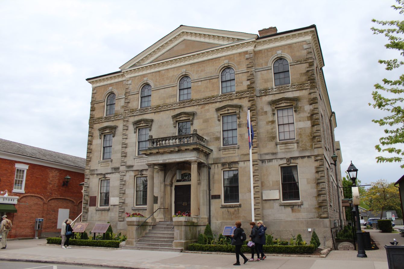 Niagara's Historic Courthouse standing tall in Niagara-on-the-Lake's Heritage District.