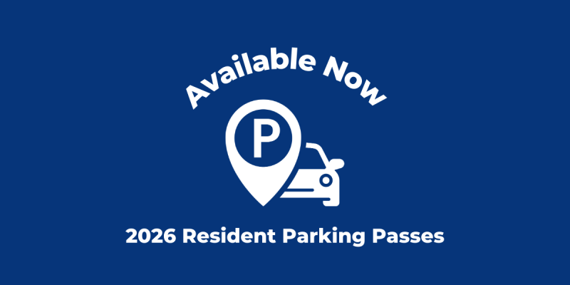 Resident Parking Passes Available Now