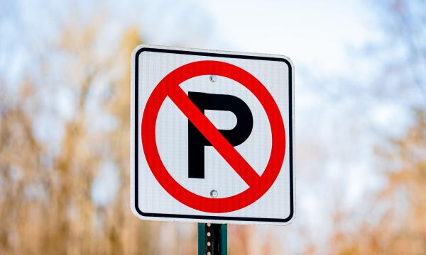 No parking sign