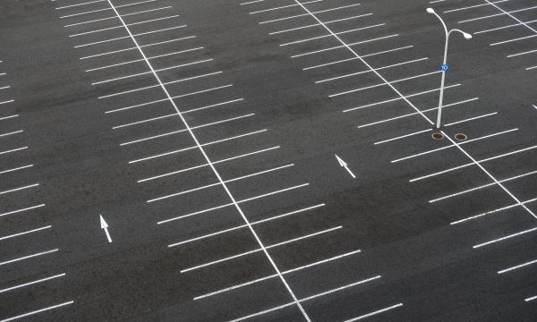 Empty parking lot