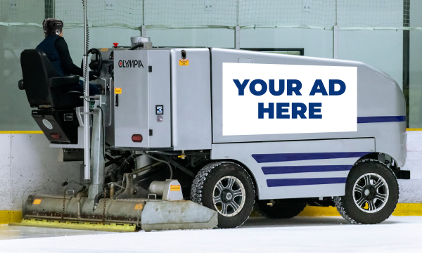 "Your Ad Here" on the Town's Ice Resurfacer